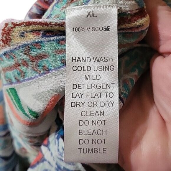 ALBERTO MAKALI Sleeveless Boho Print Mini Dress With Drawstring Waist - Picture 9 of 9